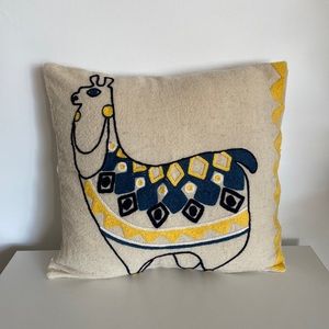 🍊2/$50🍊West Elm Embroidered Llama Pillow Cover